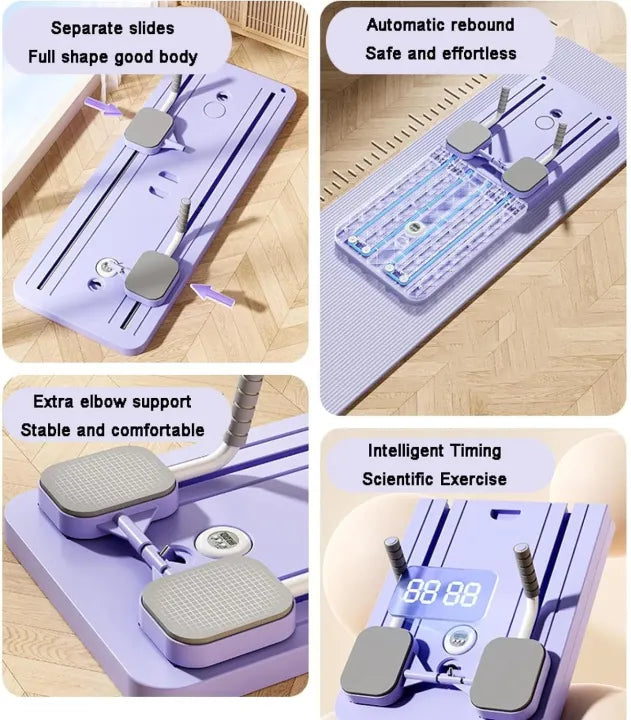 8-in-1 Foldable Pilates Board & Home Gym Kit