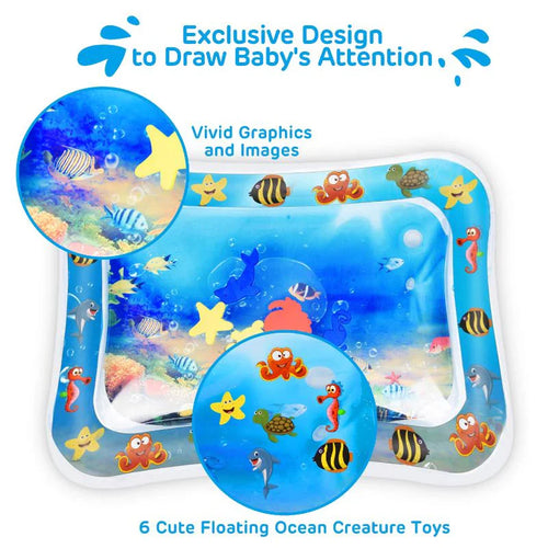 ( FREE HOME DELIVERY ) Baby Tummy Time Water Play Mat | Limited Offer Upto 50% Off