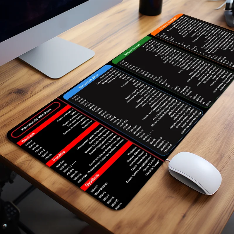 Anti-slip Keyboard Mouse Pad with Shortcut Key Patterns