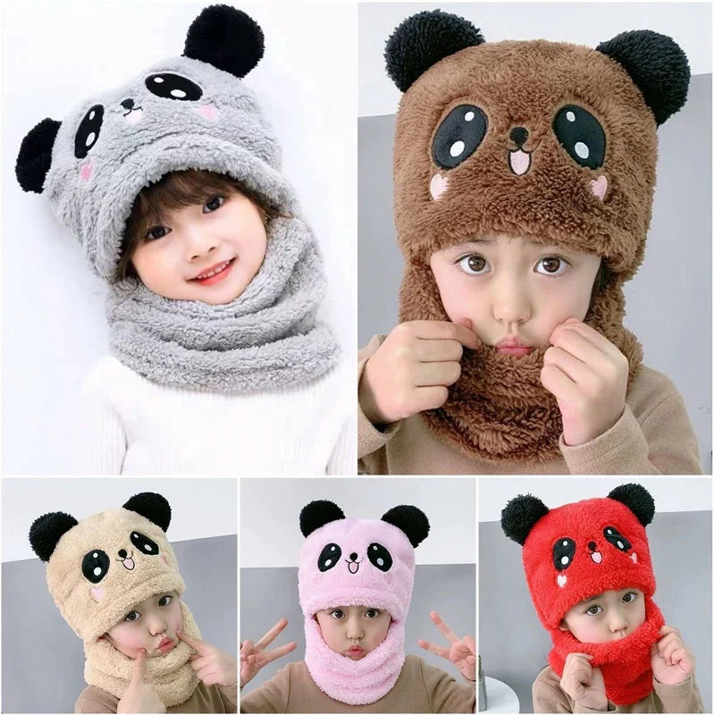 Kids Woolen Beanie with Neck Warmer For Kids
