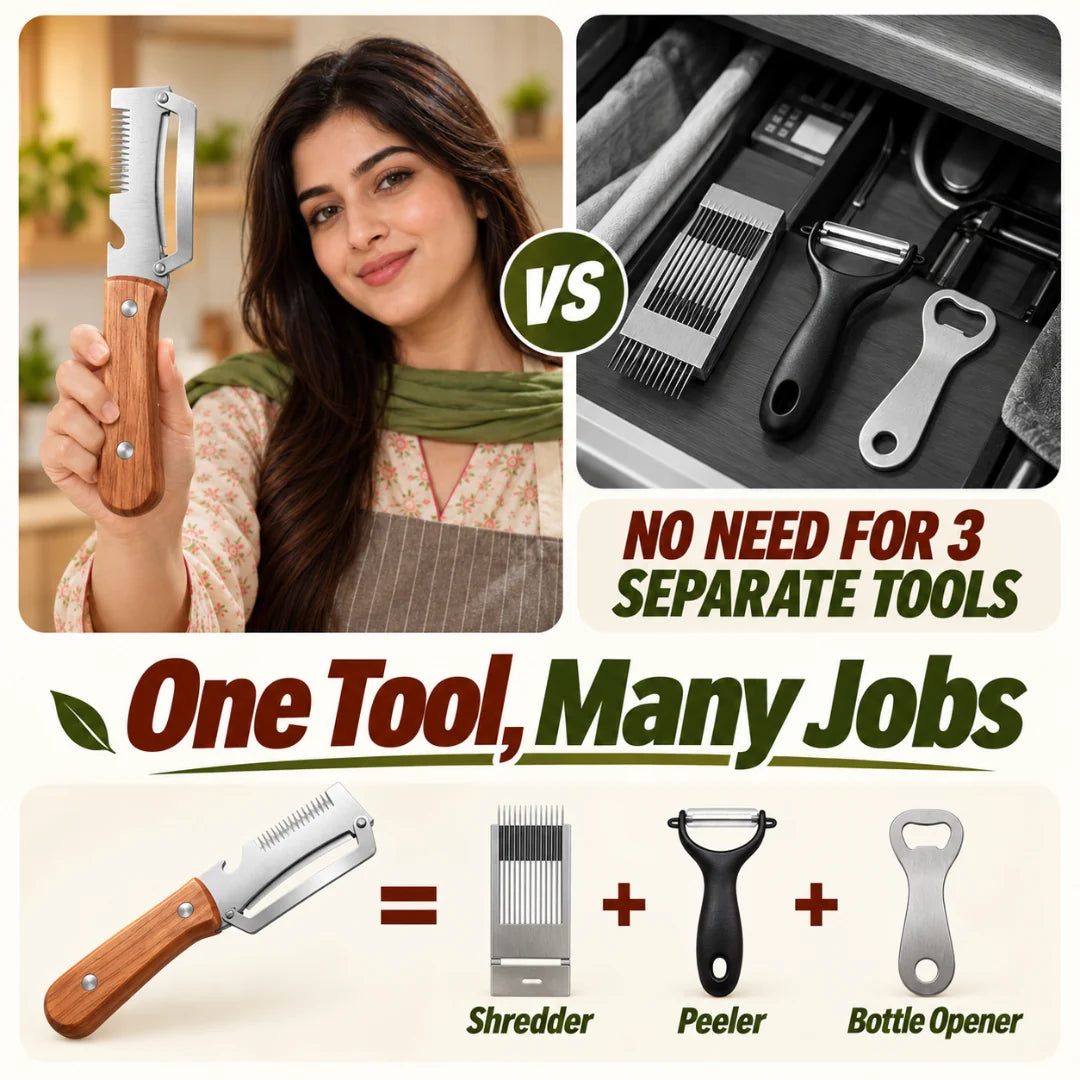 3-in-1 Peeler, Slicer & Shredder