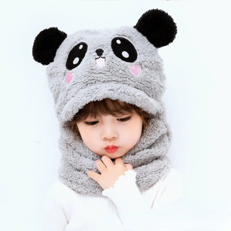 Kids Woolen Beanie with Neck Warmer For Kids