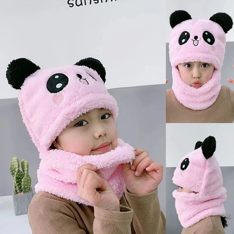 Kids Woolen Beanie with Neck Warmer For Kids