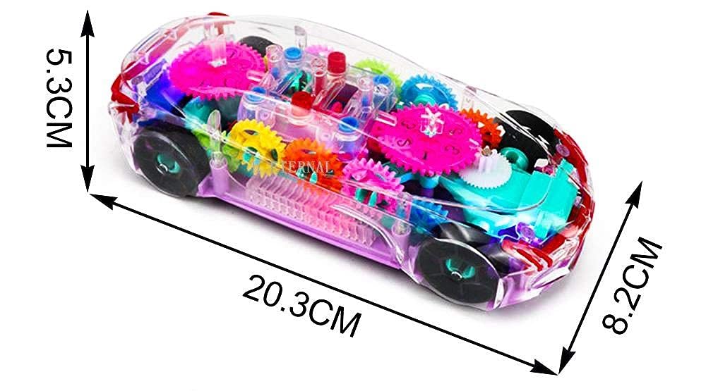 Concept Racing Educational Transparent Car With Flash Light