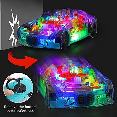 Concept Racing Educational Transparent Car With Flash Light