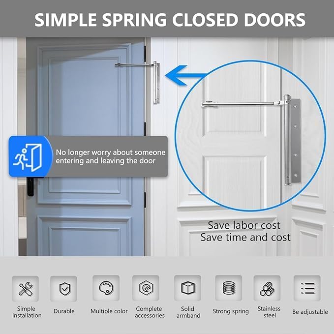 Adjustable  Automatic Door Closer – Up to 35% Off