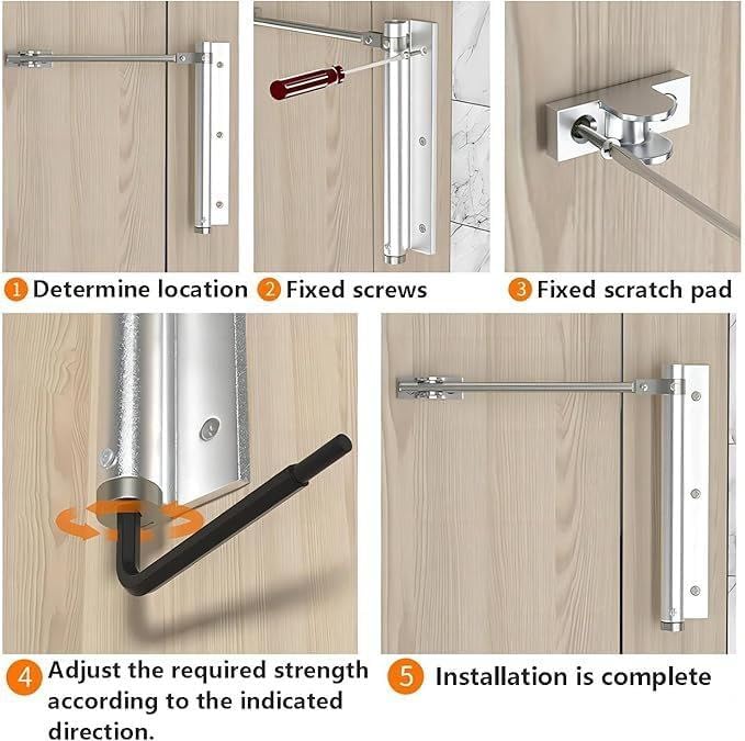 Adjustable  Automatic Door Closer – Up to 35% Off
