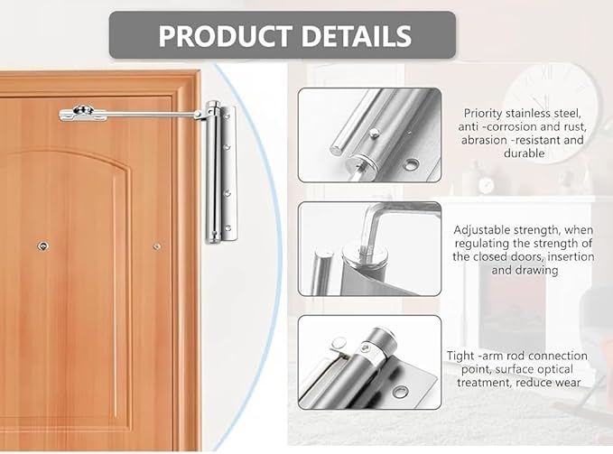 Adjustable  Automatic Door Closer – Up to 35% Off