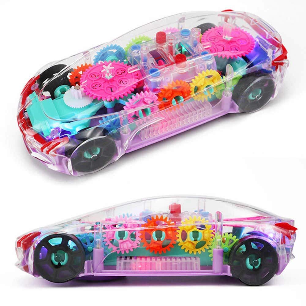Concept Racing Educational Transparent Car With Flash Light