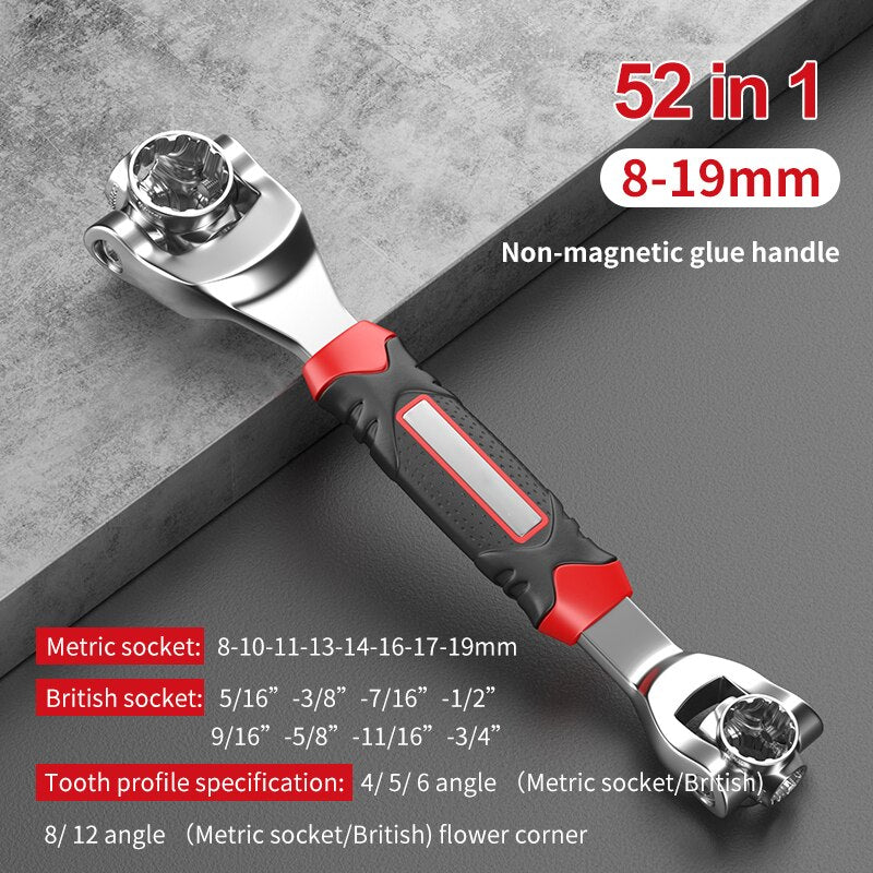 52-in-1 360° Rotating Universal  Wrench