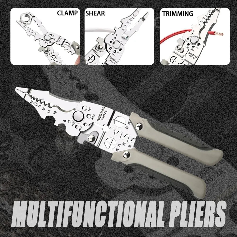 Multifunctional Wire Stripper Crimper Cable Cutter | Free Delivery