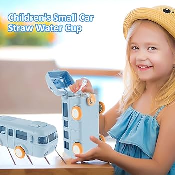 Bus Water Bottle 500ml Water Drinking Bottle for Child Travel