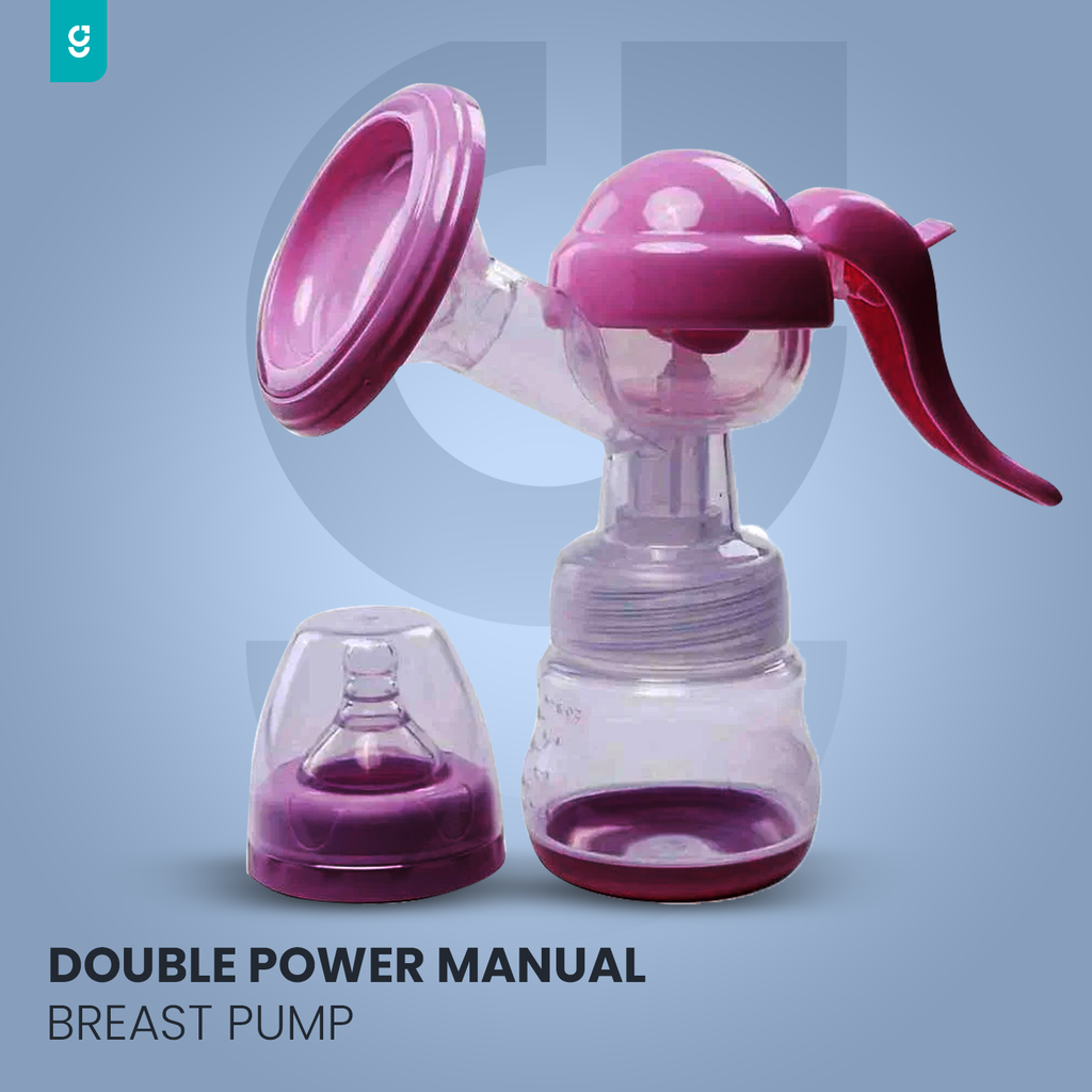 ( FREE HOME DELIVERY ) Smart Baby – Double Power Manual Breast Pump Milk Extractor For Baby Feeding - BPA Free ✅