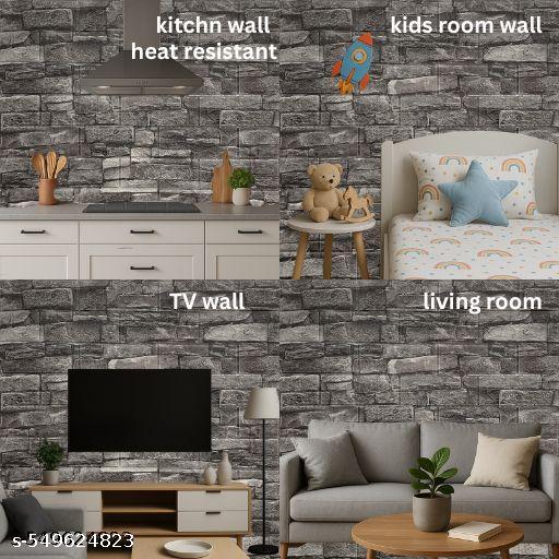 3D Brick Design Self-Adhesive Waterproof Foam Sheet 3D PE Foam Wallpaper
