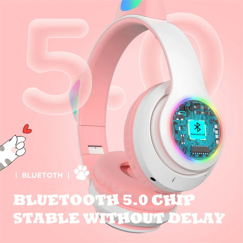 Cat Ear Bluetooth Headphones