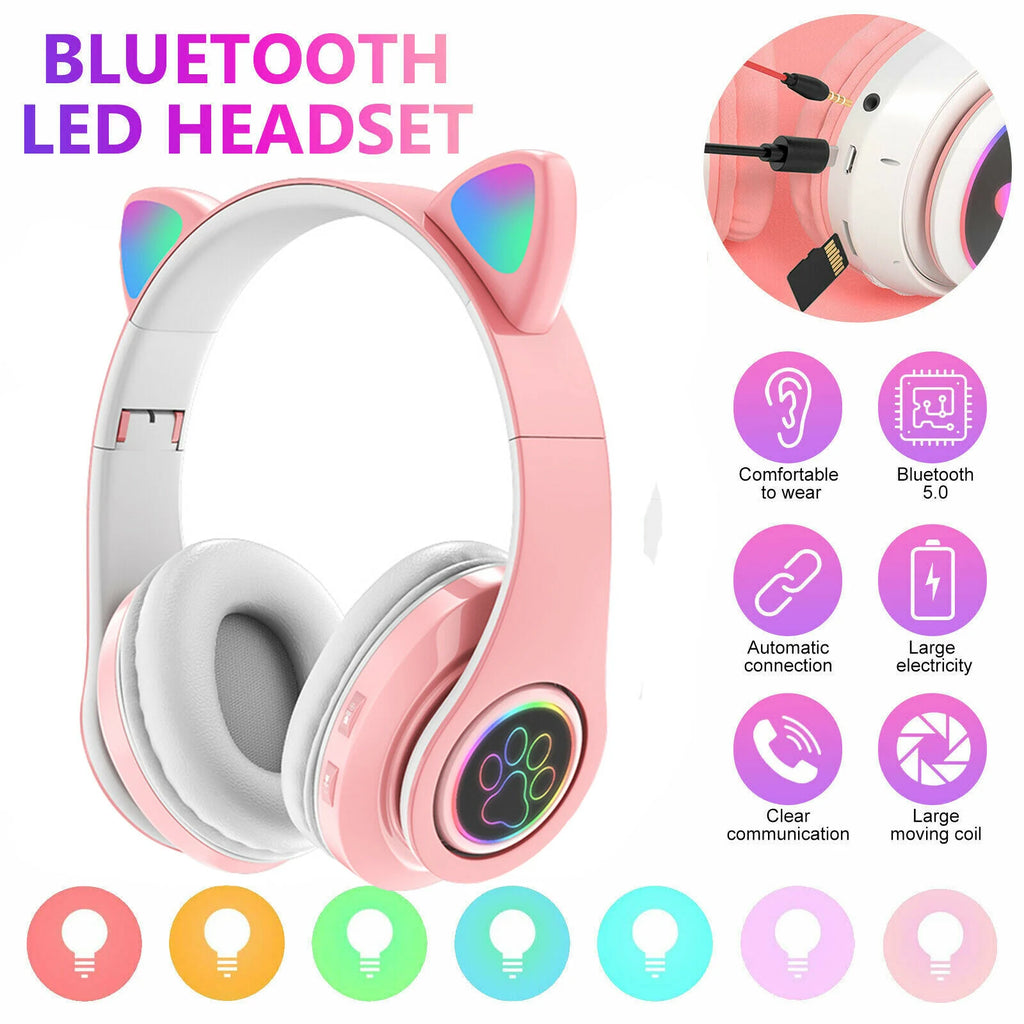 Cat Ear Bluetooth Headphones