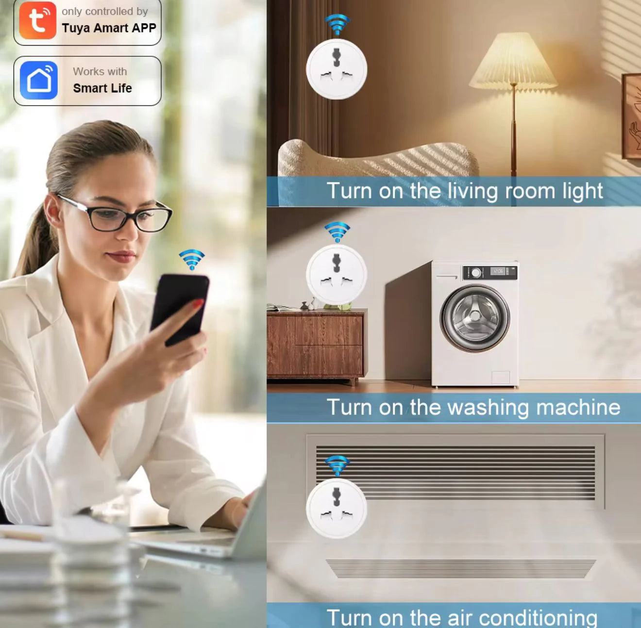 WiFi Smart Plug 16A – Electricity Saving & Timer Switch