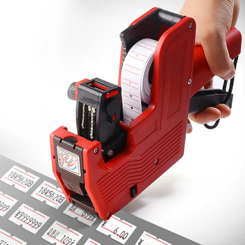 Pricing Tag Gun | 8-Digit Label Gun with 5150 White Stickers & Extra Inkers Efficient, Accurate, and Ready for Your Retail Needs.
