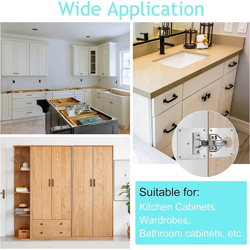 Cabinet Door Hinge Repair Plate Kit