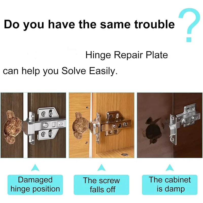 Cabinet Door Hinge Repair Plate Kit