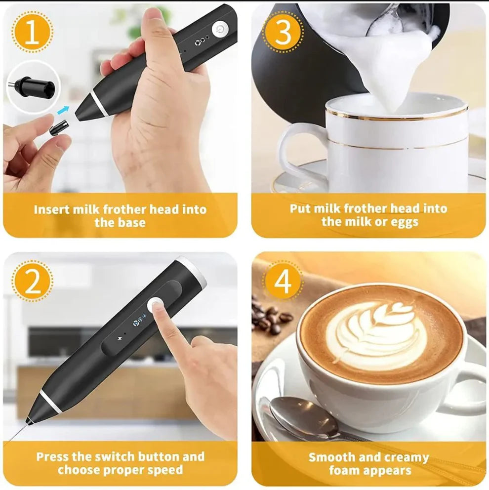 Rechargeable Electric Coffee & Egg Beater | Up to 40% OFF