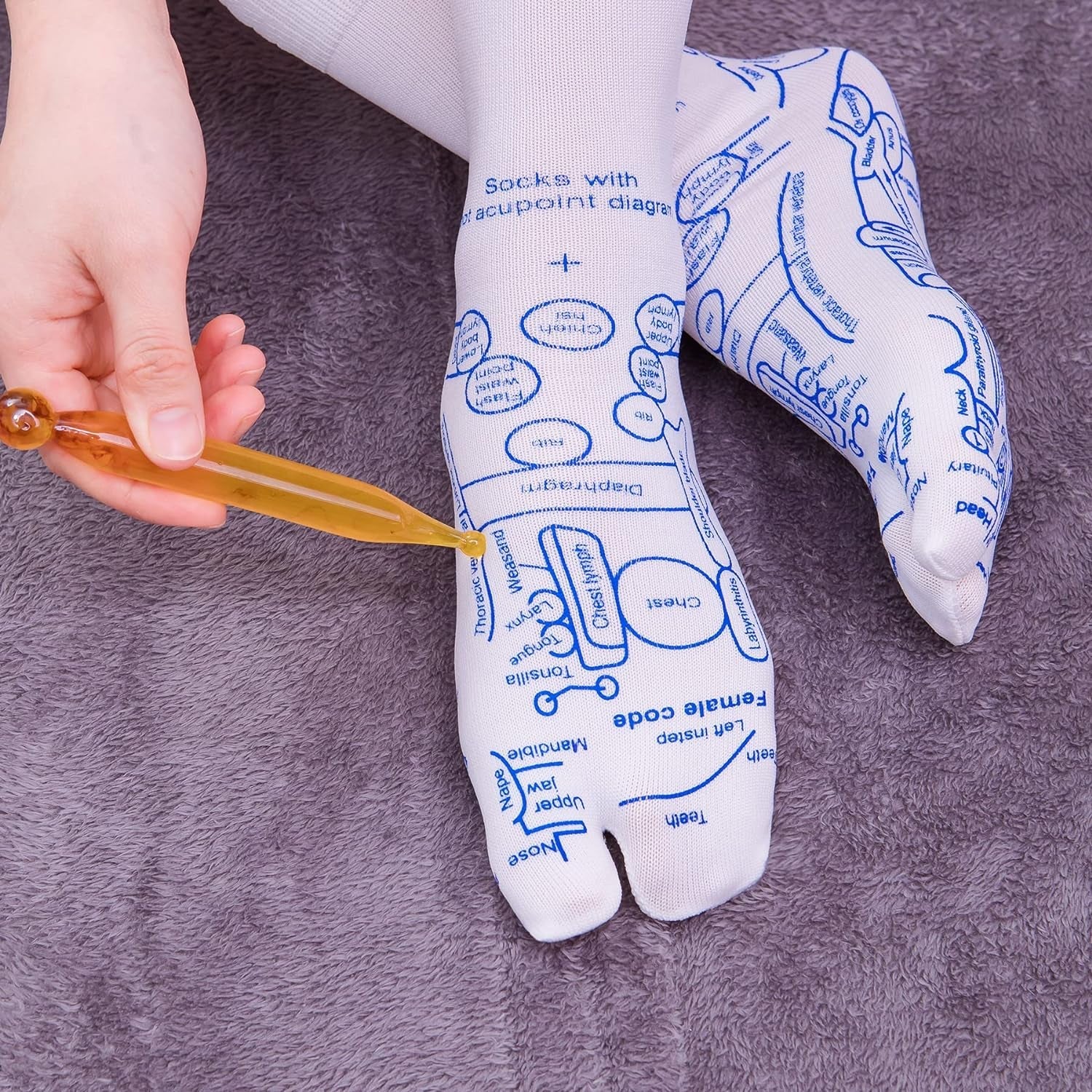 Acupressure Massage Socks (Socks + Stick)