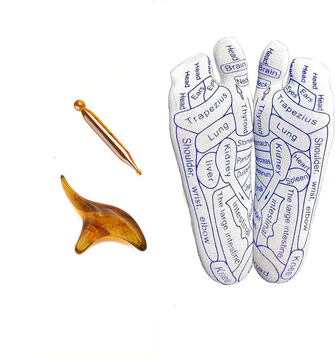Acupressure Massage Socks (Socks + Stick)
