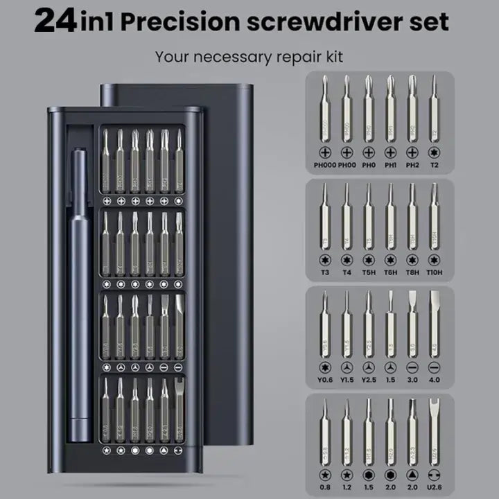 24-in-1 Precision Magnetic Screwdriver Set