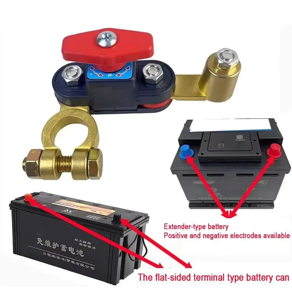 Universal Car Battery Disconnect Switch with Pure Copper Terminal