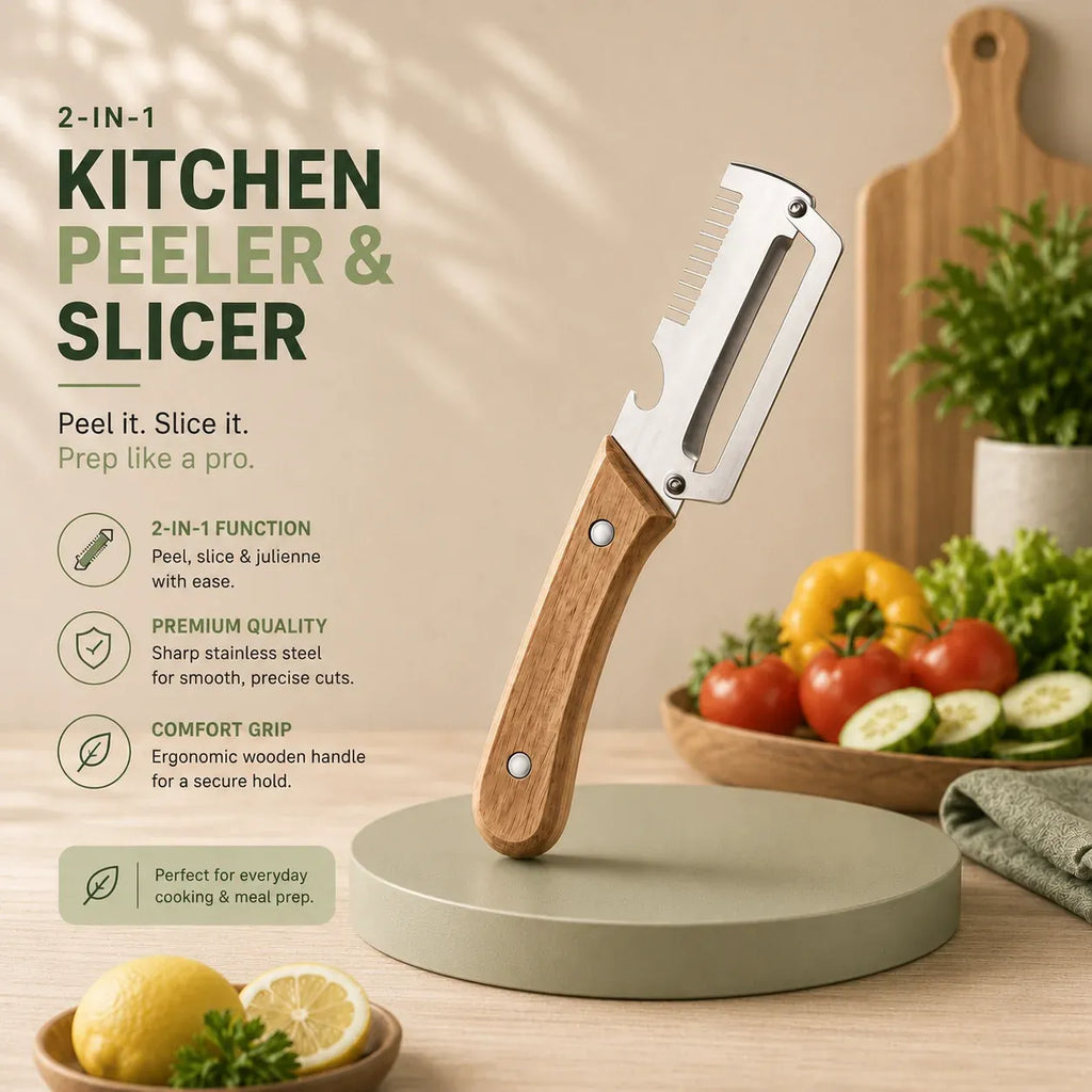 3-in-1 Peeler, Slicer & Shredder