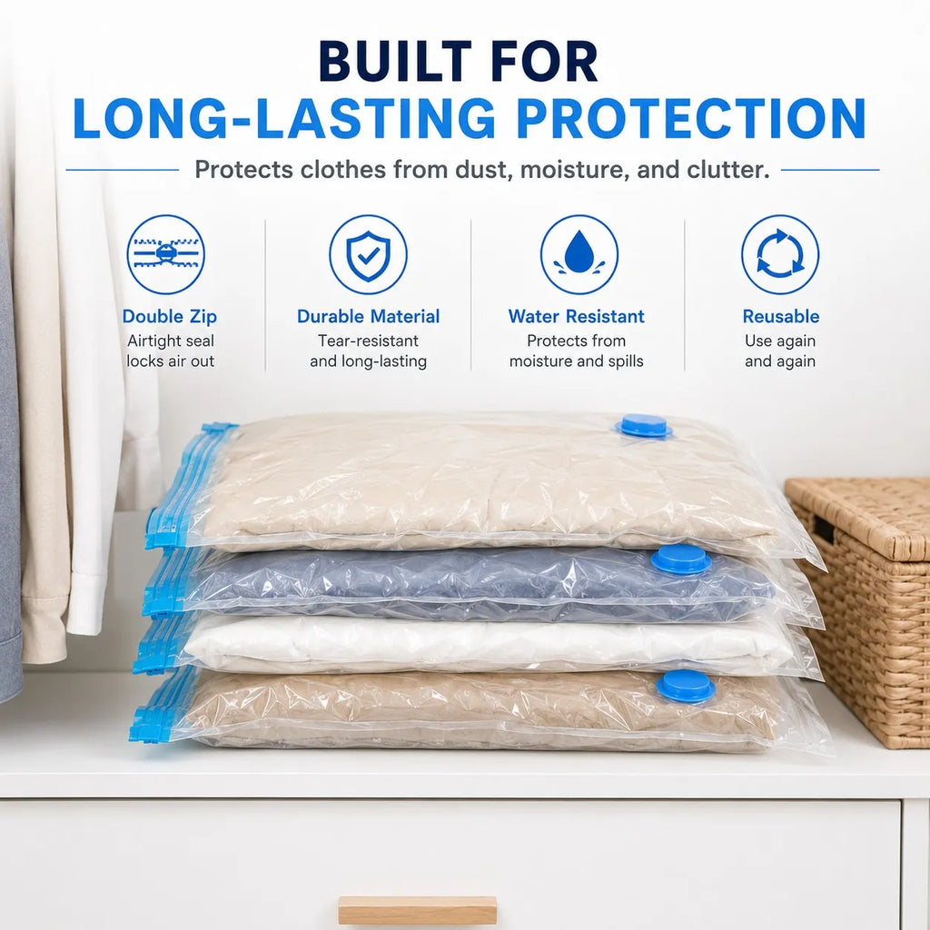 5-Vacuum Storage Bags with Hand Pump