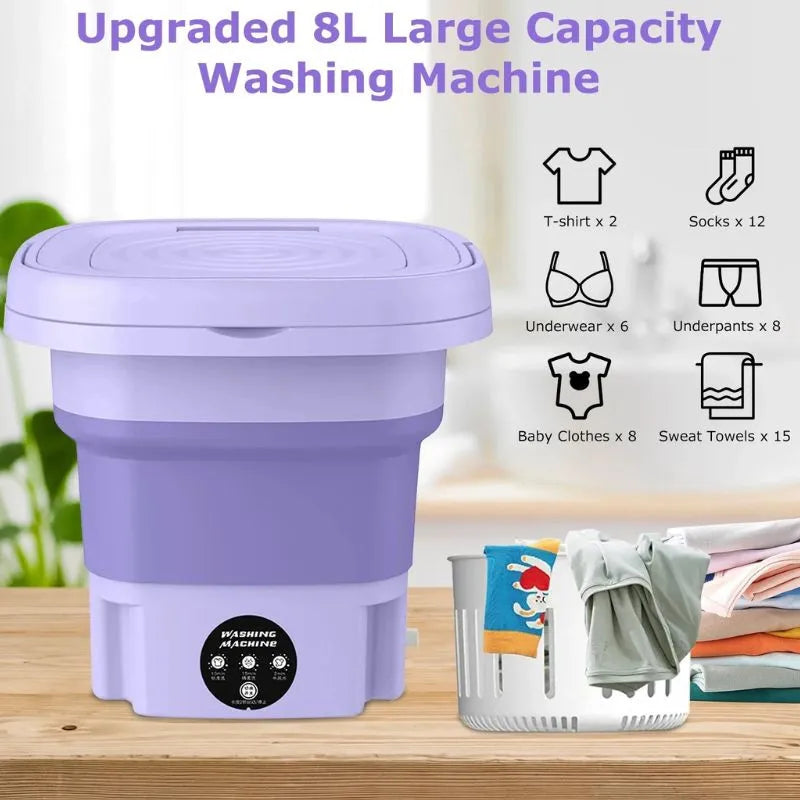 Foldable Portable Mini Washing Machine