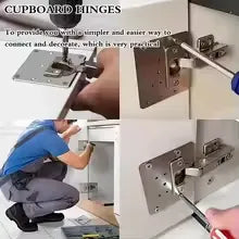 Cabinet Door Hinge Repair Plate Kit