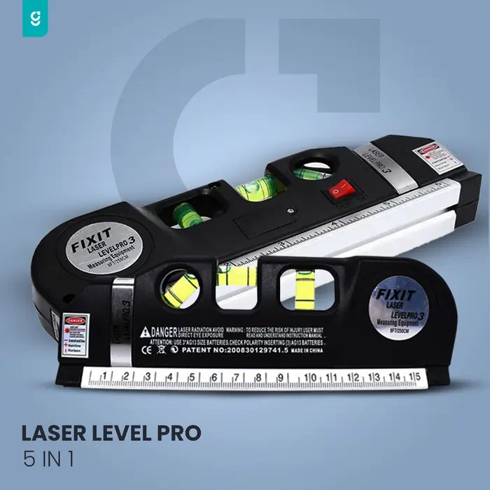 Imported 5 in 1 Multi Purpose Laser Level Pro 3 Leveler Scale