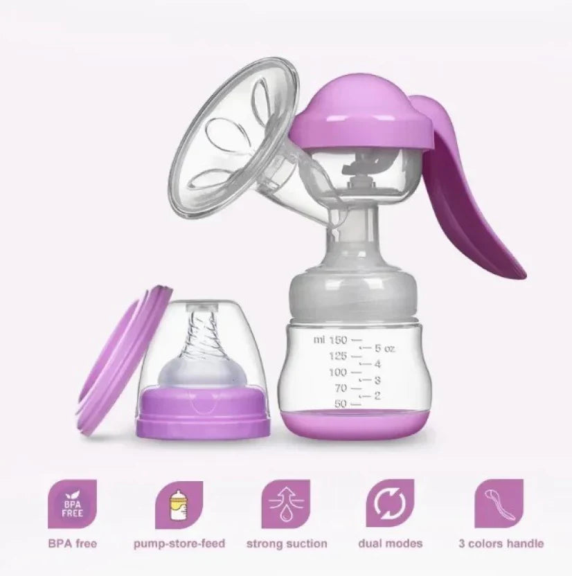 ( FREE HOME DELIVERY ) Smart Baby – Double Power Manual Breast Pump Milk Extractor For Baby Feeding - BPA Free ✅