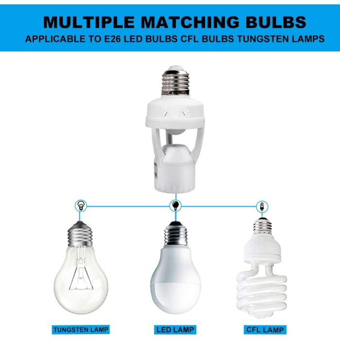 Motion Sensor Bulb Holder Upto 45% OFF