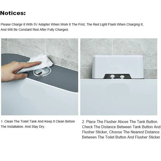 Automatic Sensing Toilet Flush Button, Touchless Smart Toilet Sensor (Free Home Delivery)