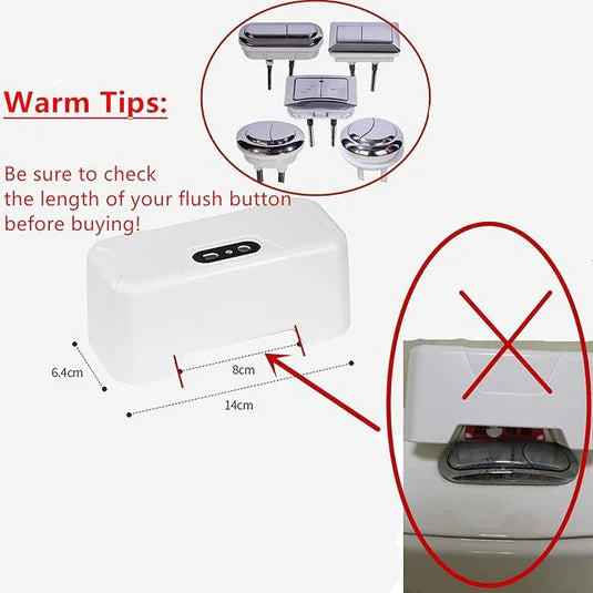 Automatic Sensing Toilet Flush Button, Touchless Smart Toilet Sensor (Free Home Delivery)