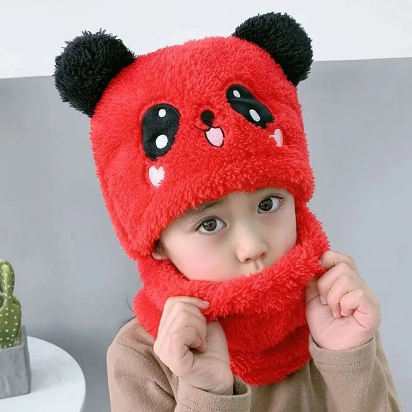 Kids Woolen Beanie with Neck Warmer For Kids