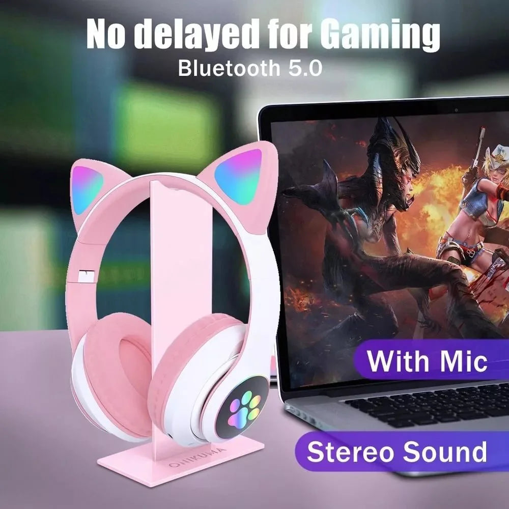 Cat Ear Bluetooth Headphones