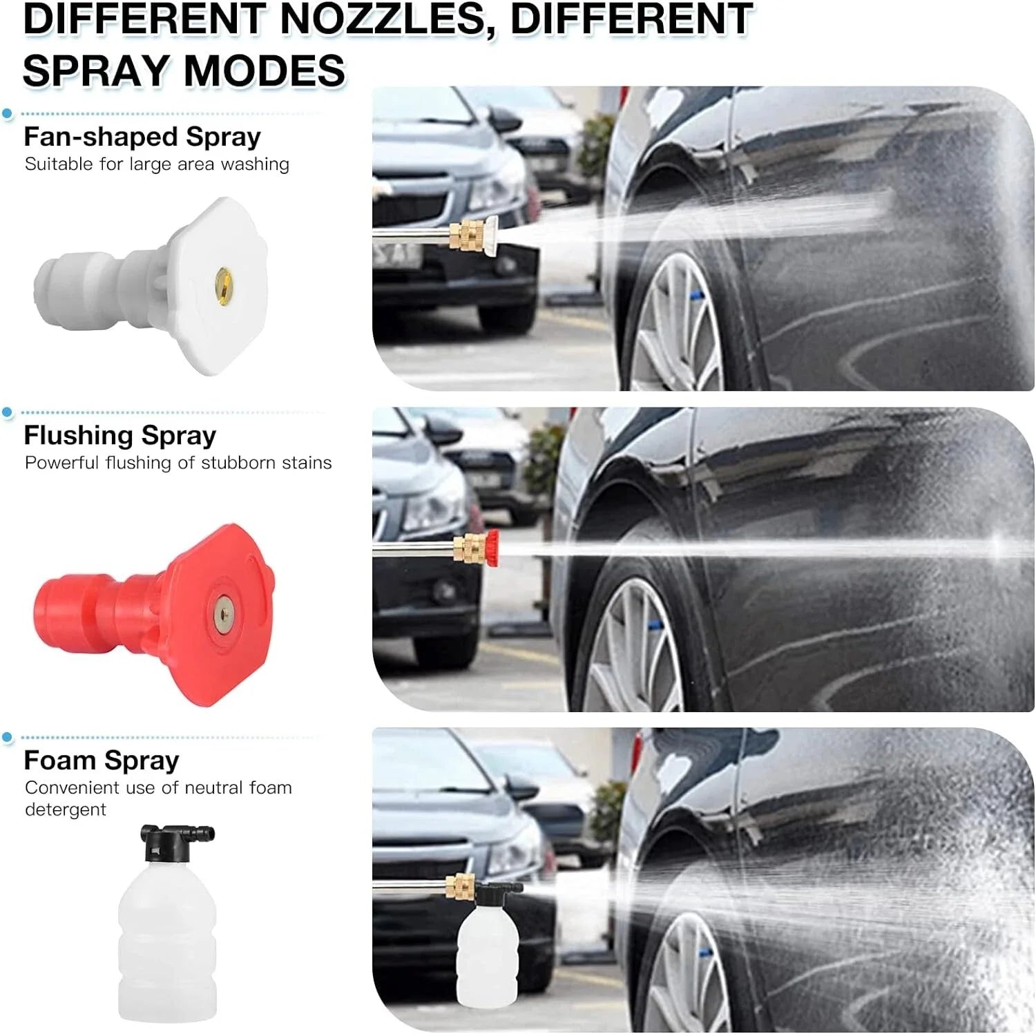 Rechargeable Lithium Electric Water Gun, Car Wash Water Gun, Power Car Washer, Portable Car Washer, 48HV, English Instruction Manual Included